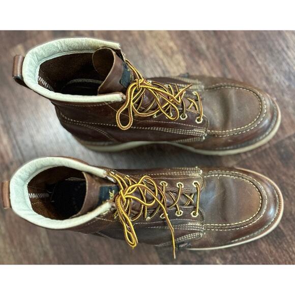 Thorogood Men\'s Brown Leather Heritage Work Boots Size 12 main image 4